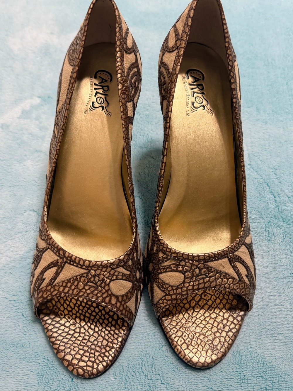 Sz 9.5 Brown Carlos Santana Heels
